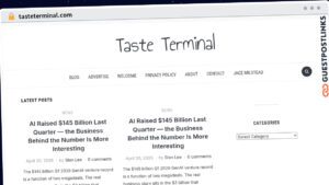Publish Guest Post on tasteterminal.com