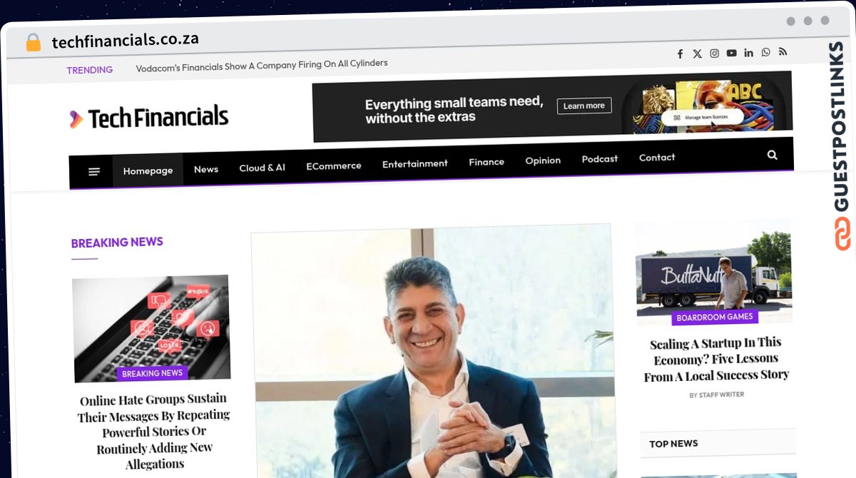 Publish Guest Post on techfinancials.co.za