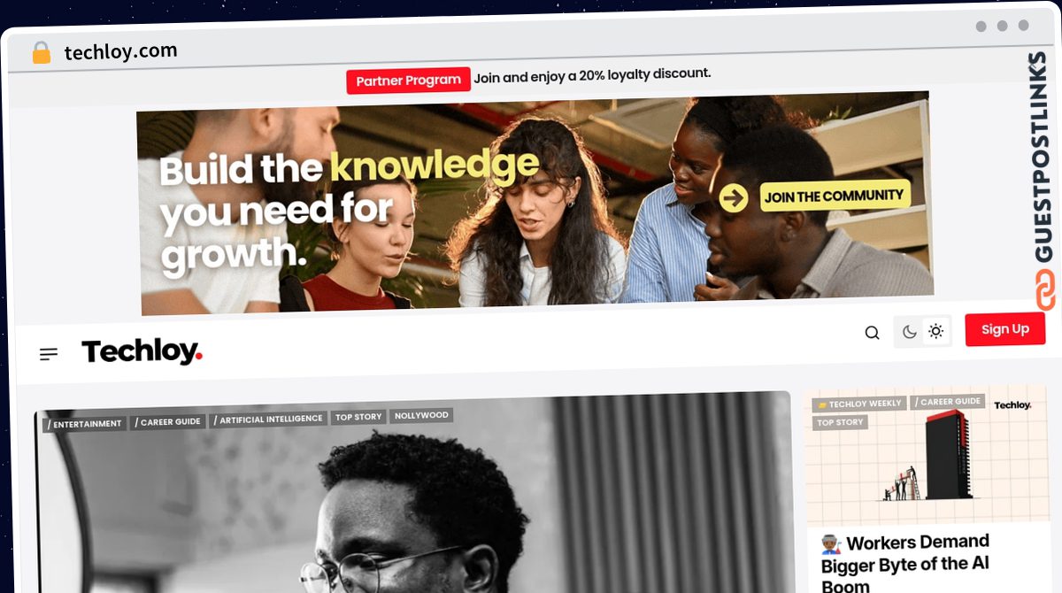 Publish Guest Post on techloy.com