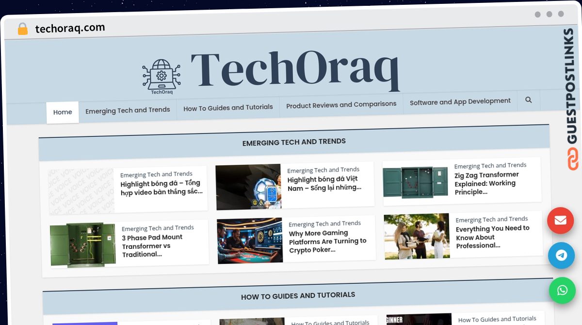 Publish Guest Post on techoraq.com