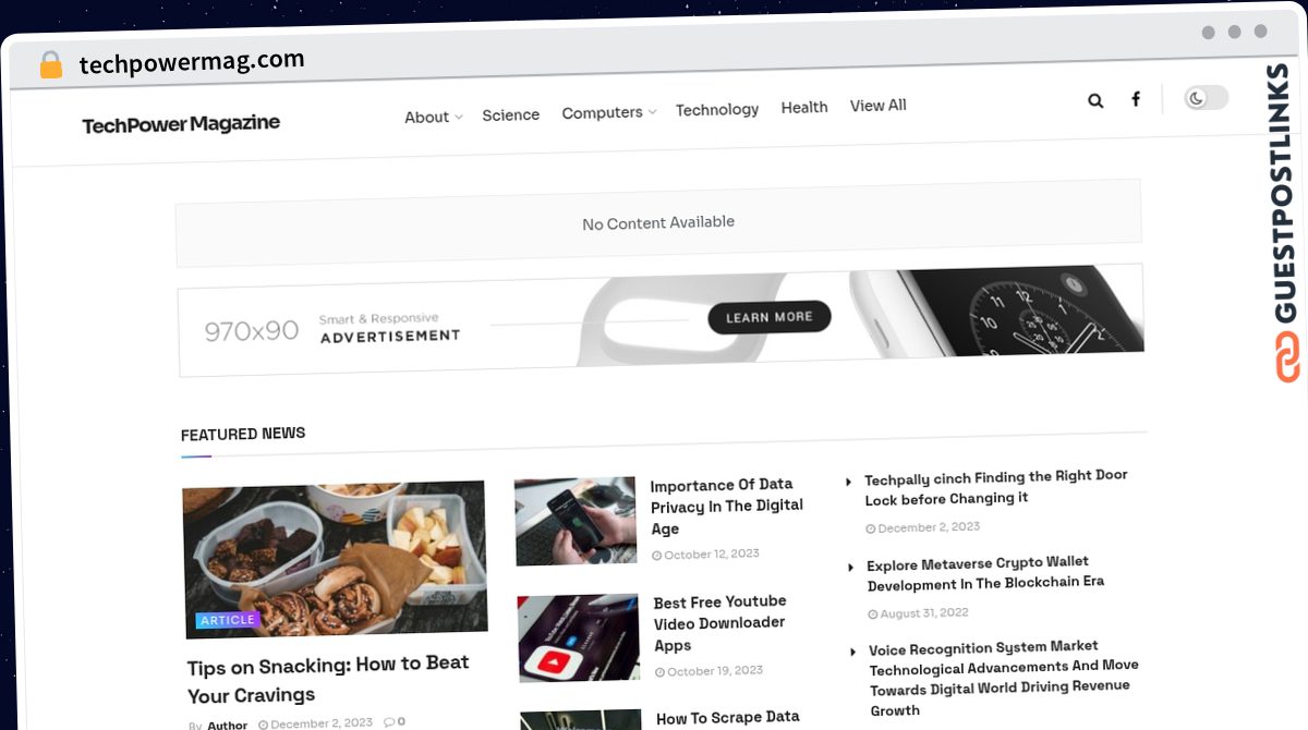 Publish Guest Post on techpowermag.com