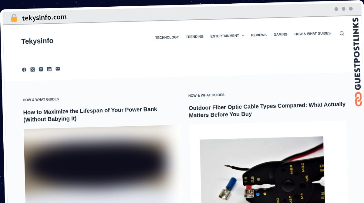Publish Guest Post on tekysinfo.com
