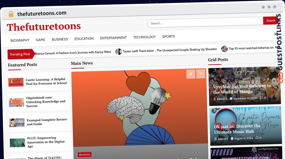 Publish Guest Post on thefuturetoons.com
