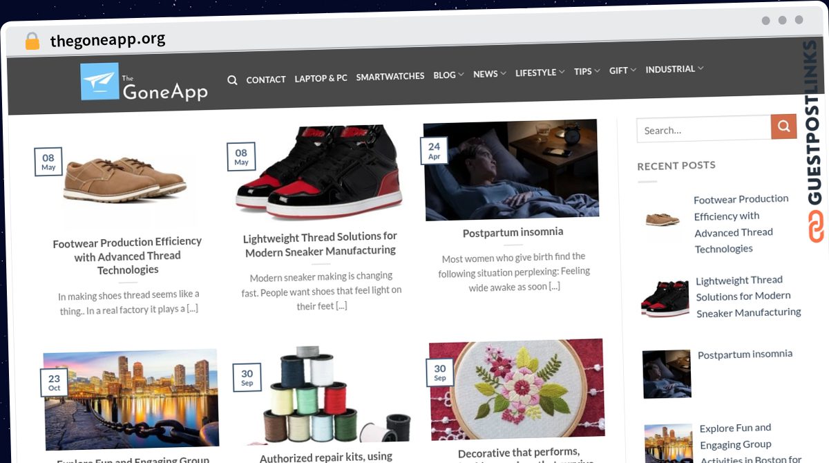 Publish Guest Post on thegoneapp.org