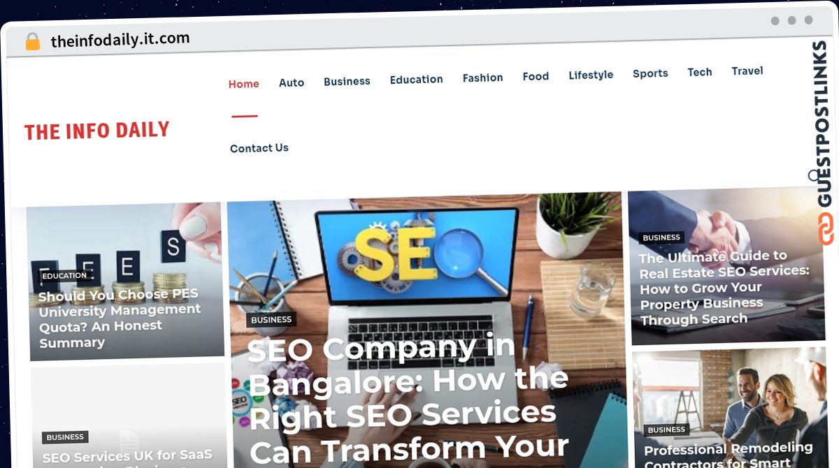 Publish Guest Post on theinfodaily.it.com