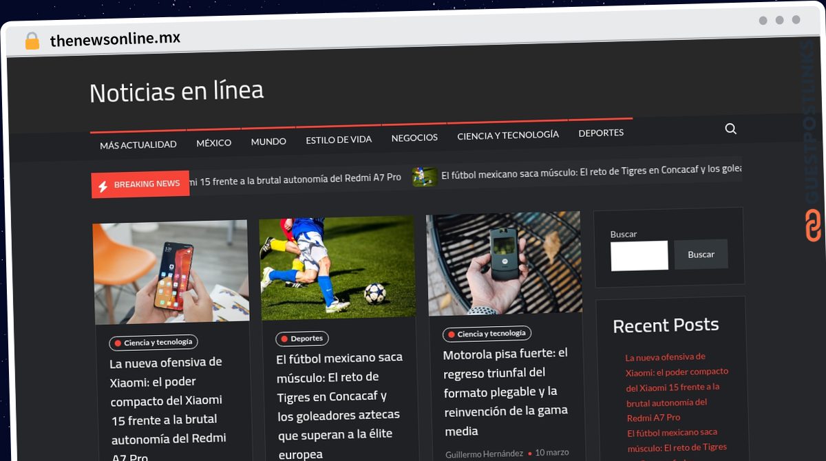 Publish Guest Post on thenewsonline.mx