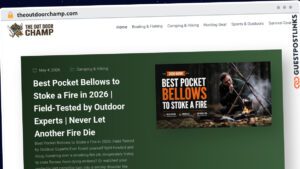 Publish Guest Post on theoutdoorchamp.com