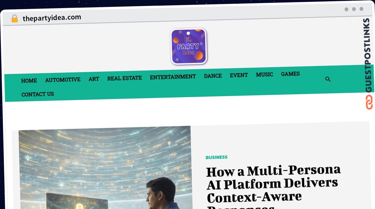 Publish Guest Post on thepartyidea.com