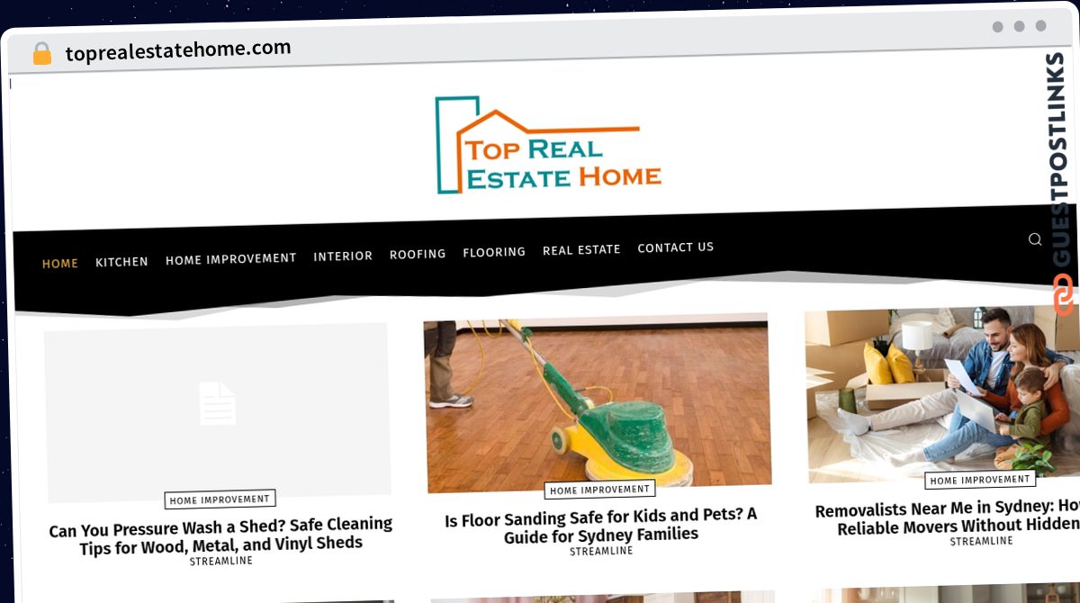 Publish Guest Post on toprealestatehome.com