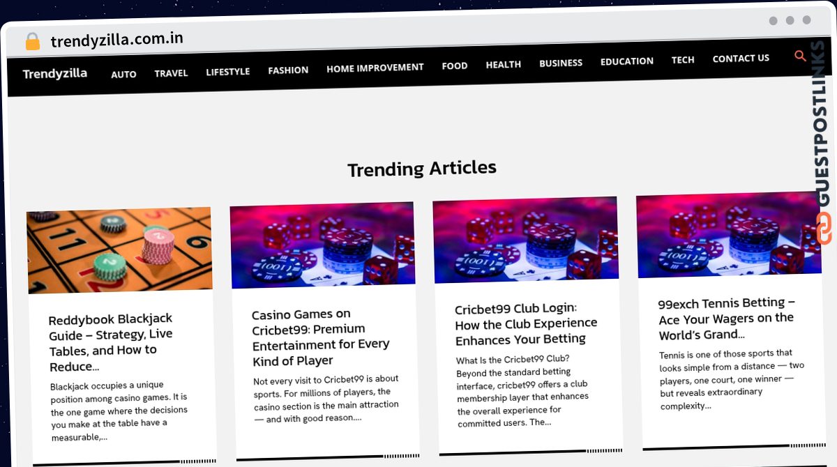 Publish Guest Post on trendyzilla.com.in