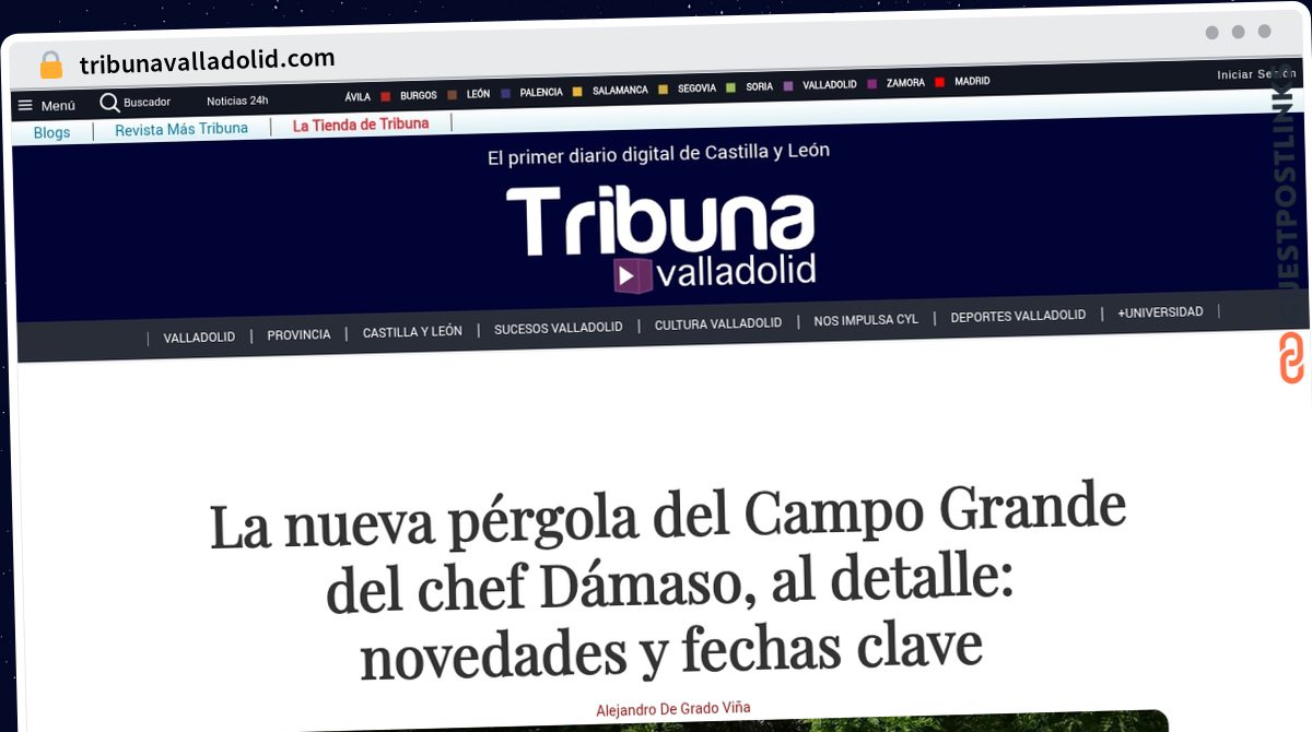 Publish Guest Post on tribunavalladolid.com