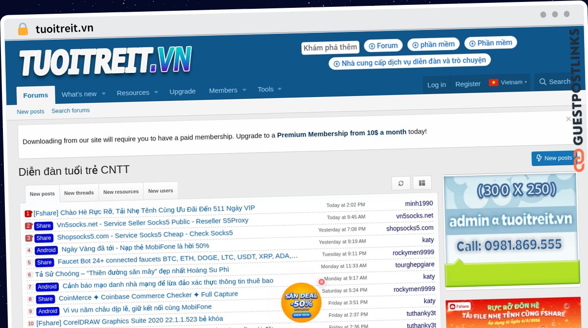 Publish Guest Post on tuoitreit.vn