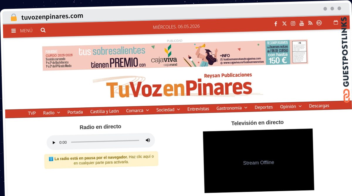 Publish Guest Post on tuvozenpinares.com