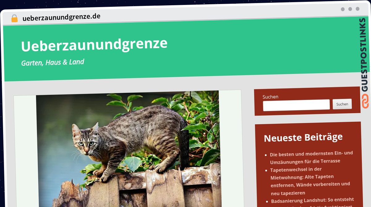 Publish Guest Post on ueberzaunundgrenze.de