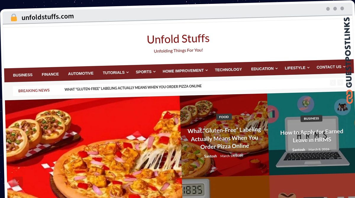 Publish Guest Post on unfoldstuffs.com