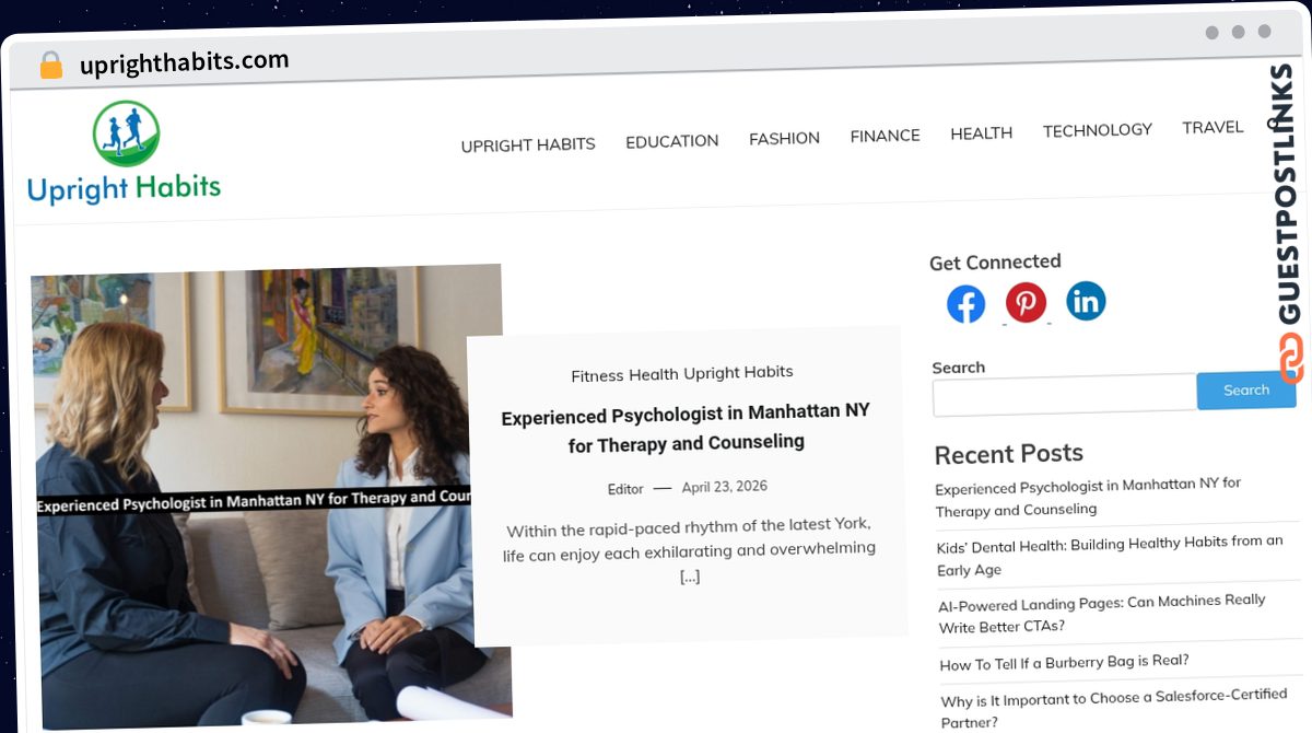 Publish Guest Post on uprighthabits.com