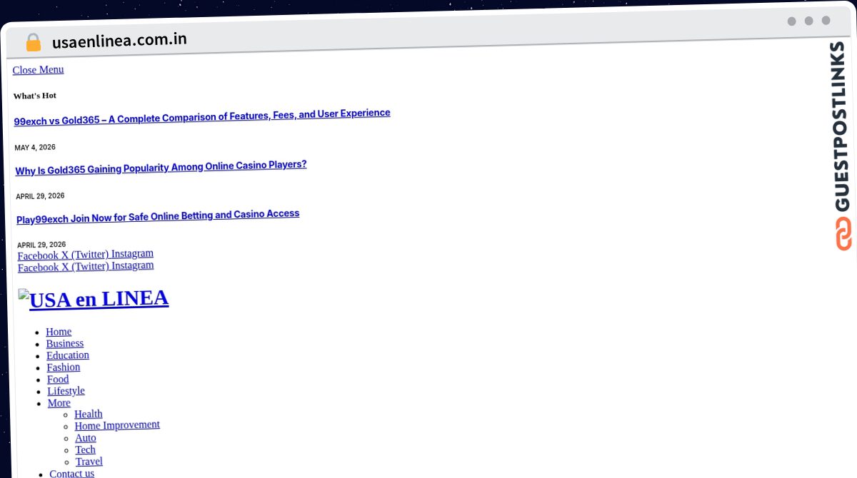 Publish Guest Post on usaenlinea.com.in