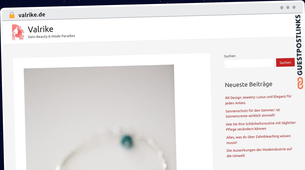 Publish Guest Post on valrike.de