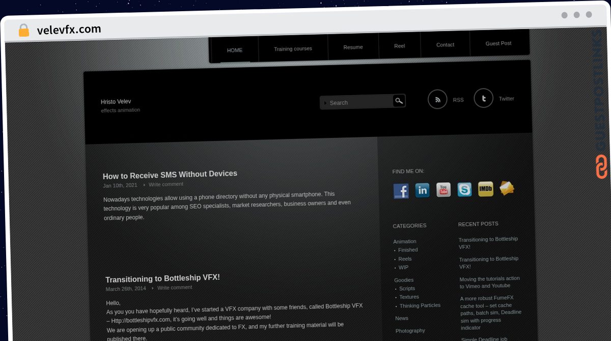 Publish Guest Post on velevfx.com
