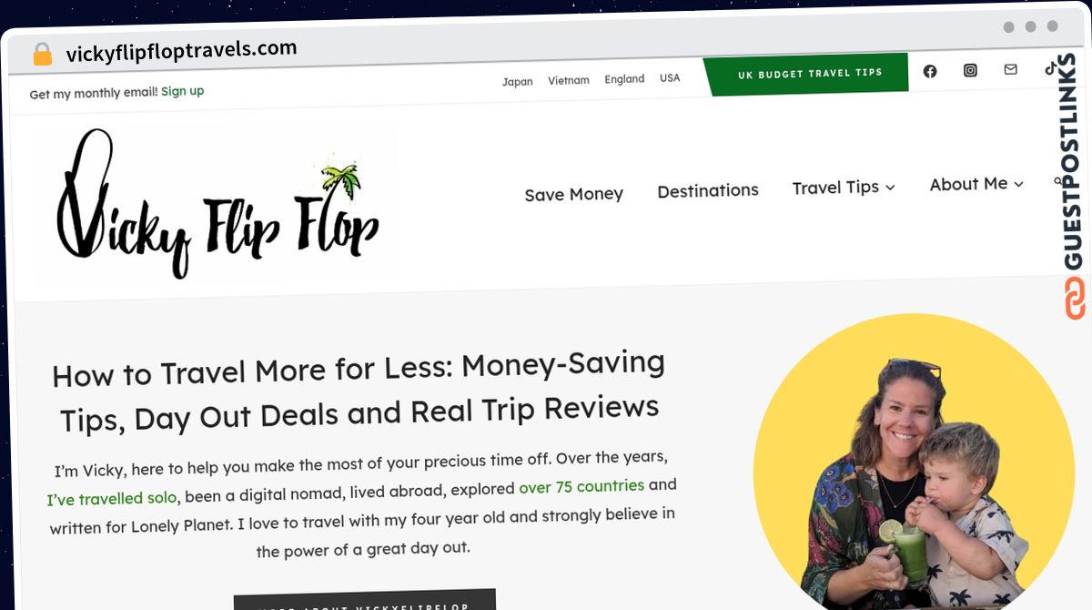 Publish Guest Post on vickyflipfloptravels.com