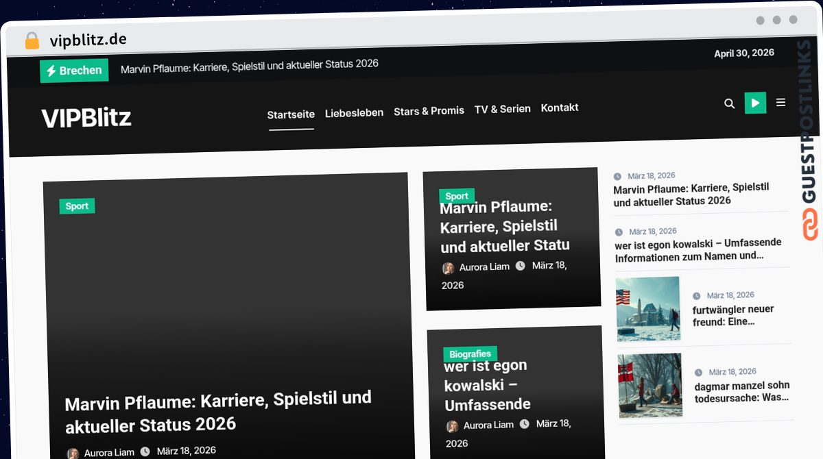 Publish Guest Post on vipblitz.de