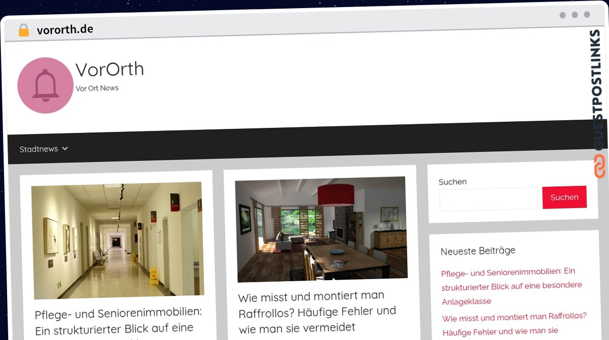 Publish Guest Post on vororth.de