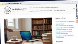 Publish Guest Post on vorsicht-starke-worte.de