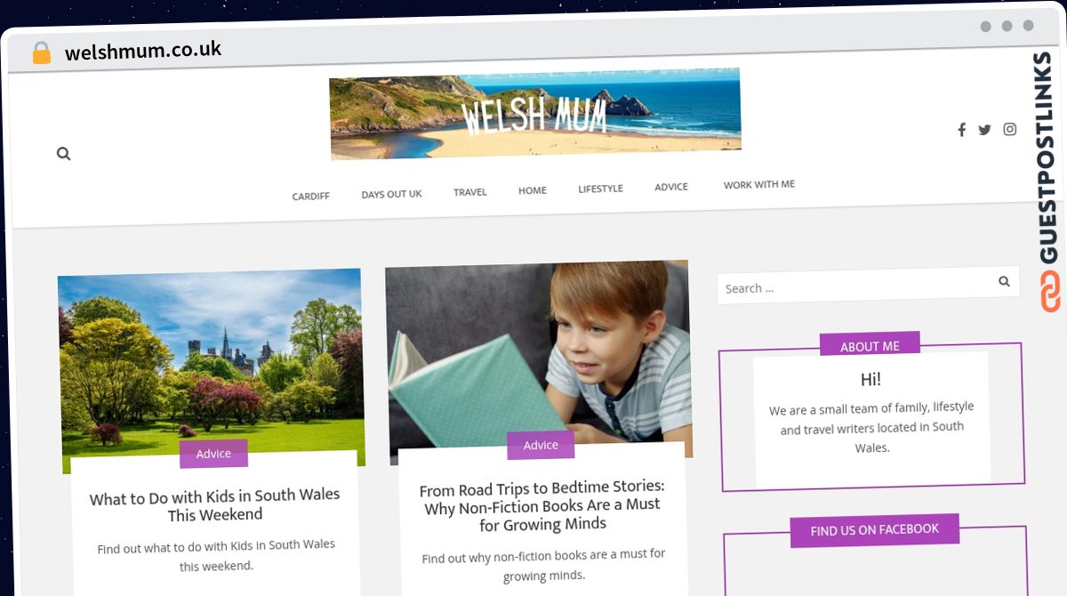 Publish Guest Post on welshmum.co.uk