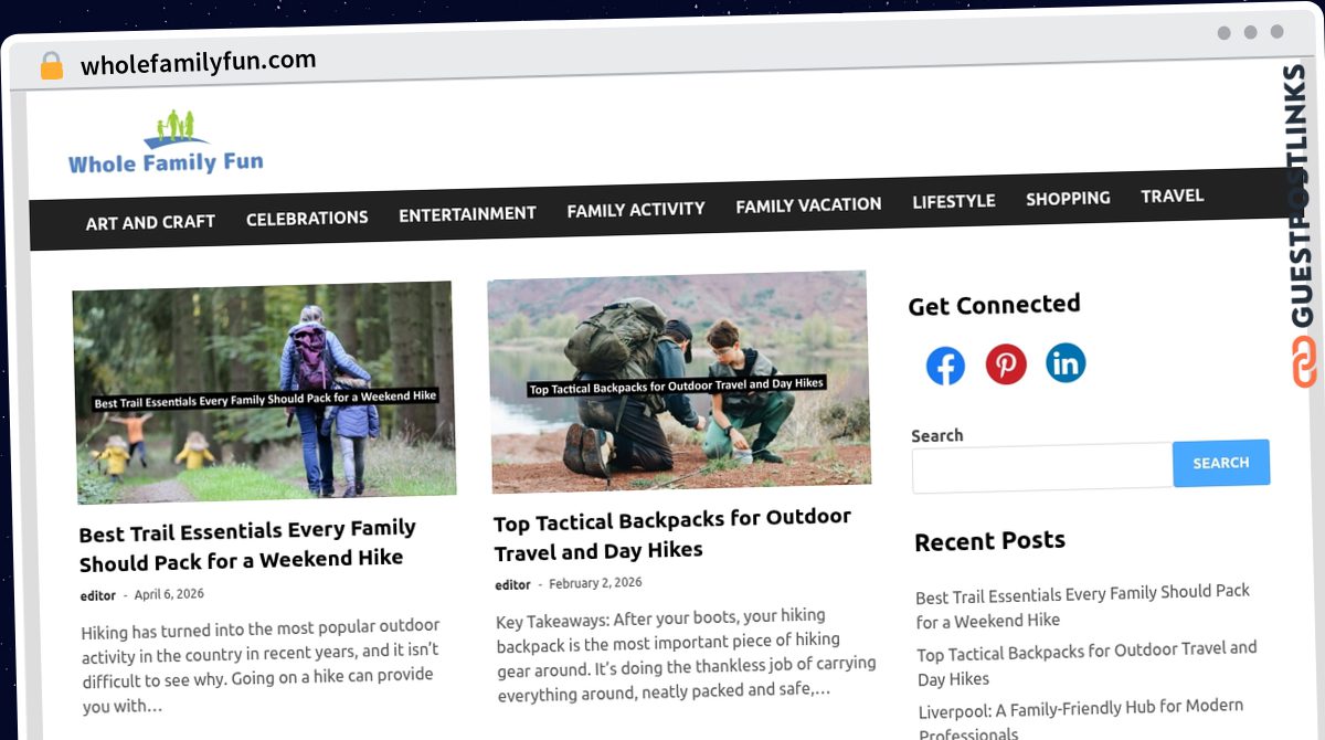 Publish Guest Post on wholefamilyfun.com
