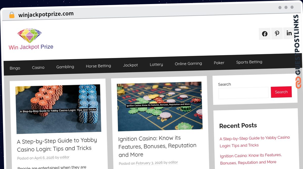 Publish Guest Post on winjackpotprize.com