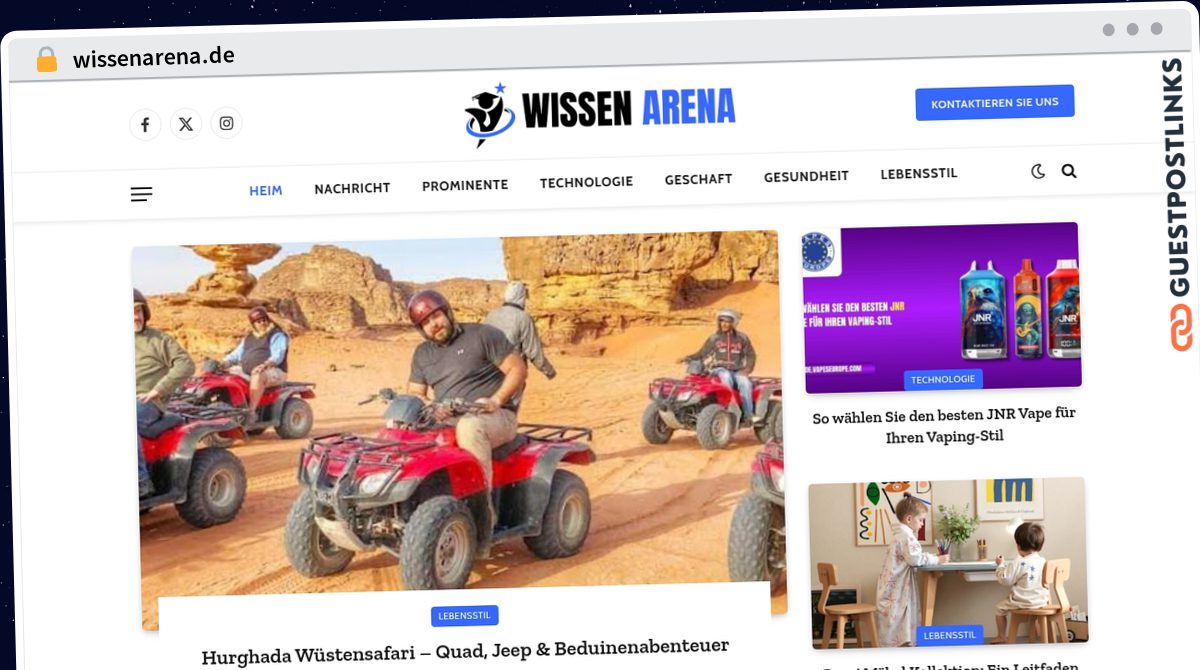 Publish Guest Post on wissenarena.de