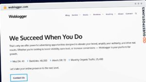 Publish Guest Post on woblogger.com