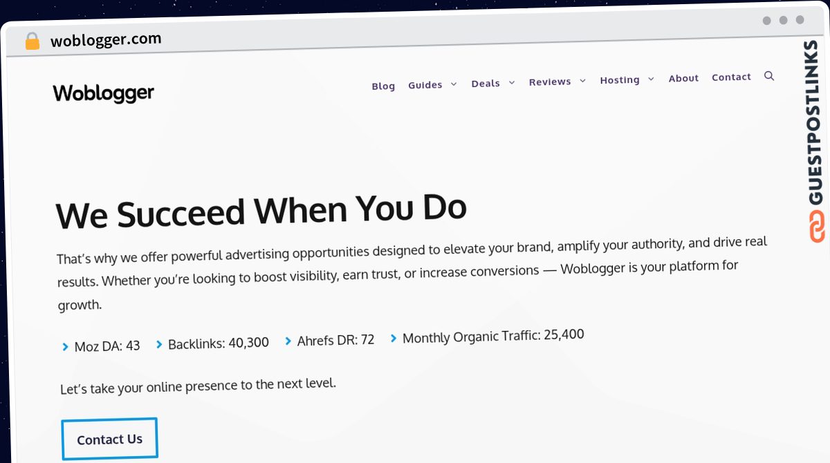 Publish Guest Post on woblogger.com