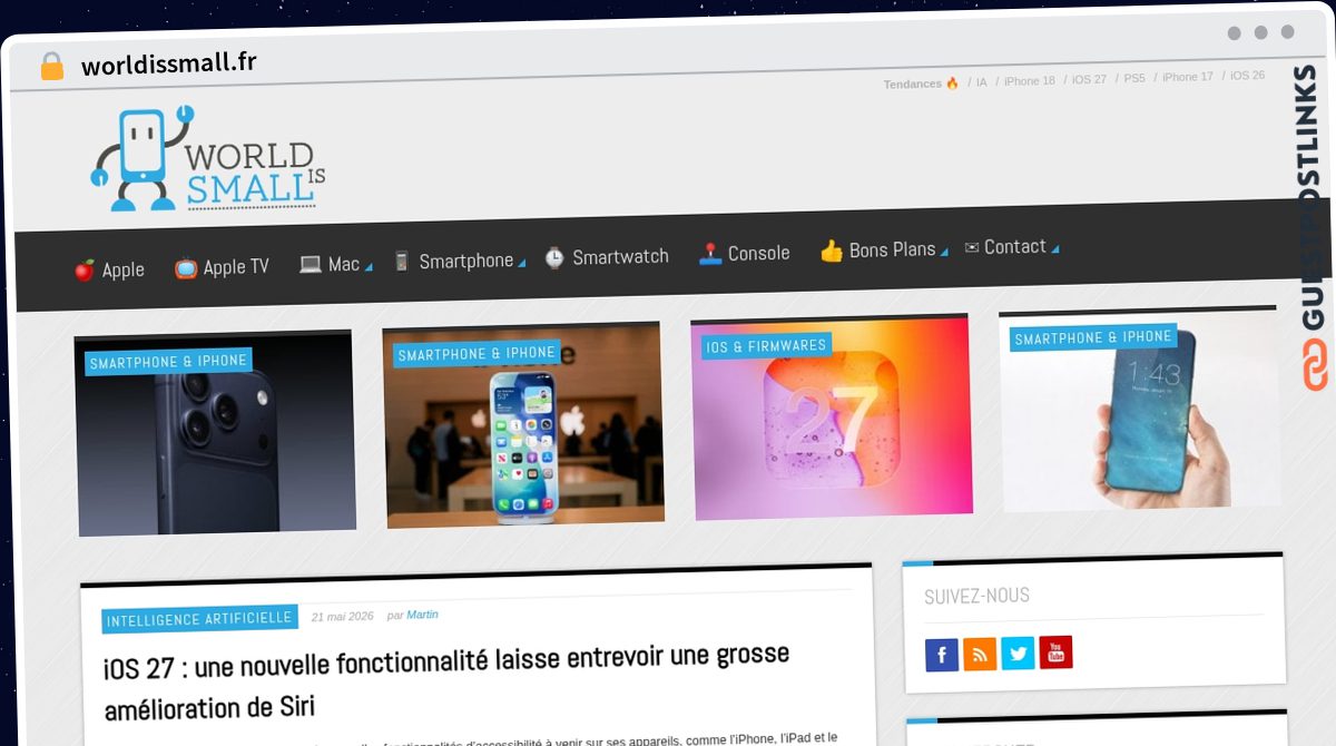 Publish Guest Post on worldissmall.fr
