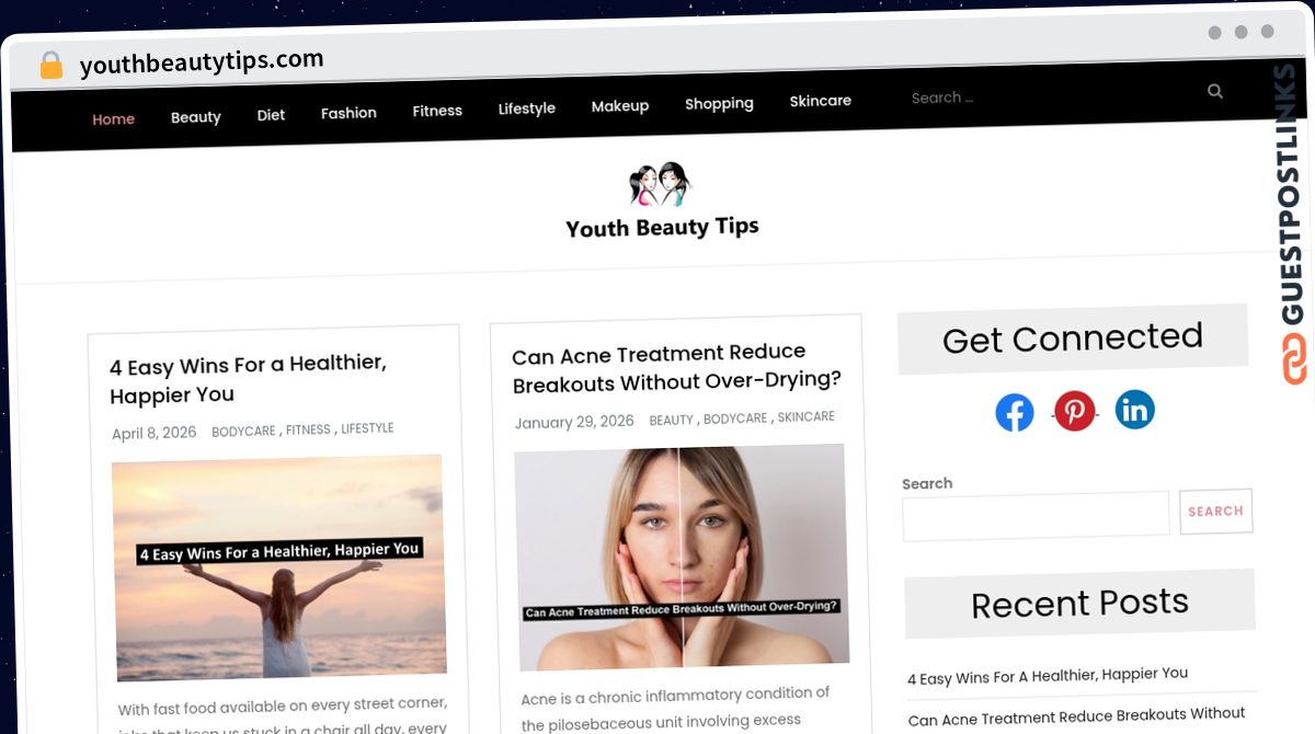 Publish Guest Post on youthbeautytips.com