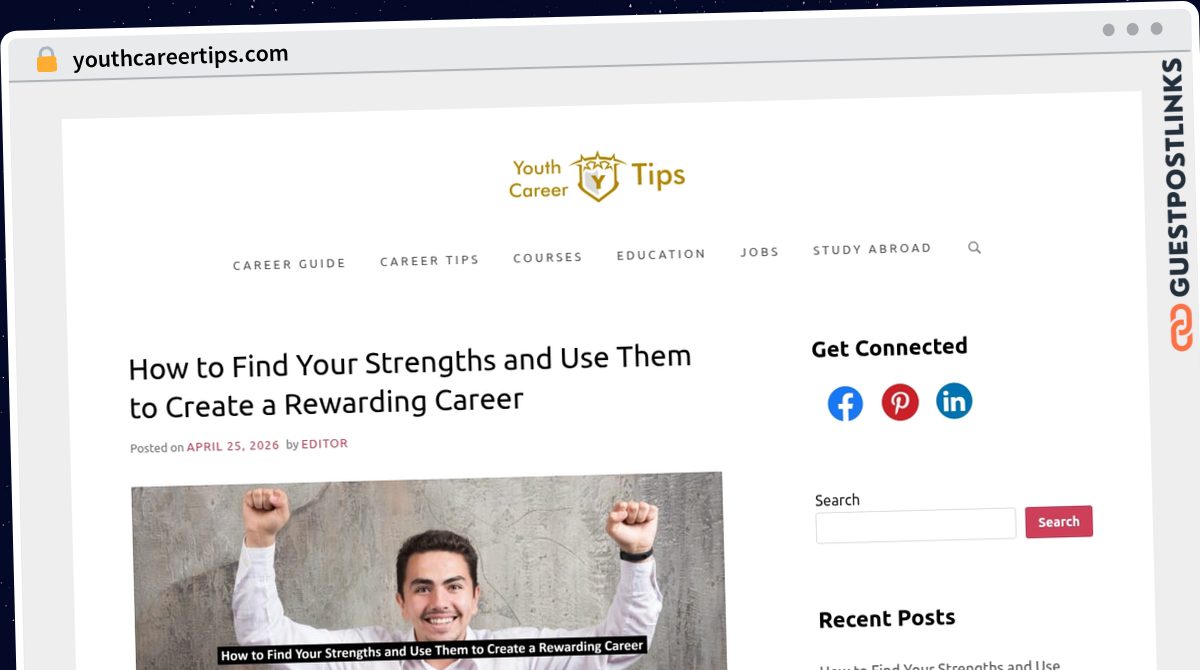 Publish Guest Post on youthcareertips.com
