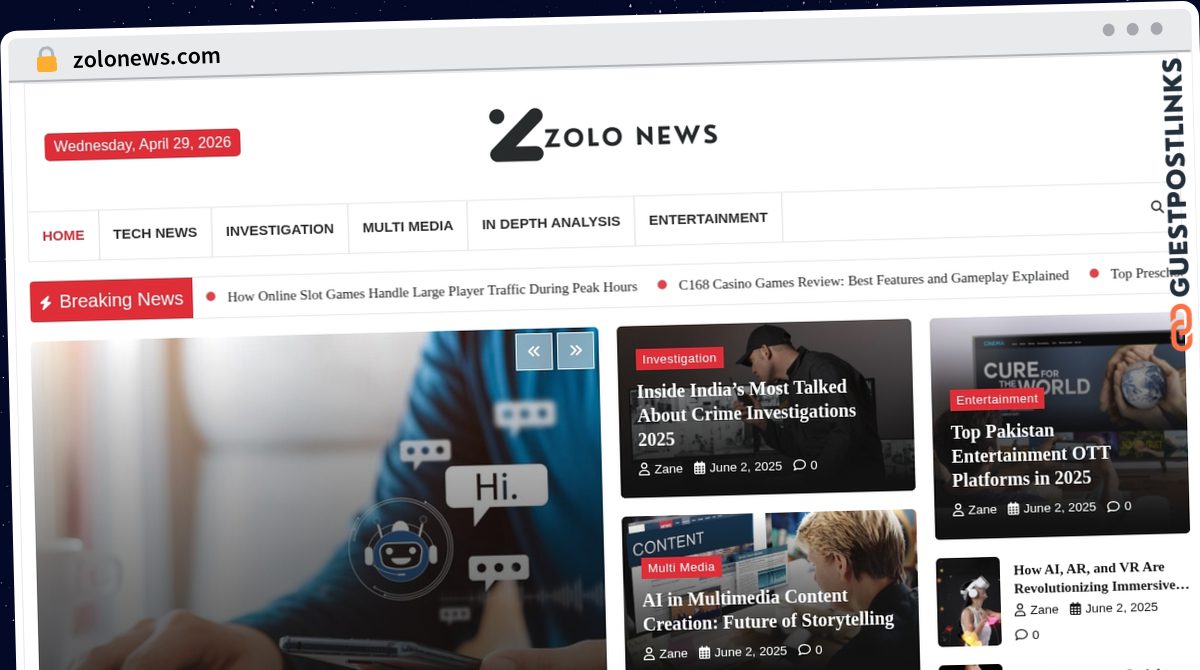 Publish Guest Post on zolonews.com