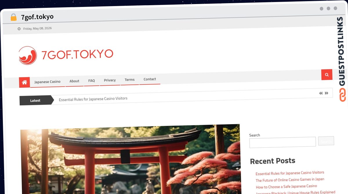 Publish Guest Post on 7gof.tokyo