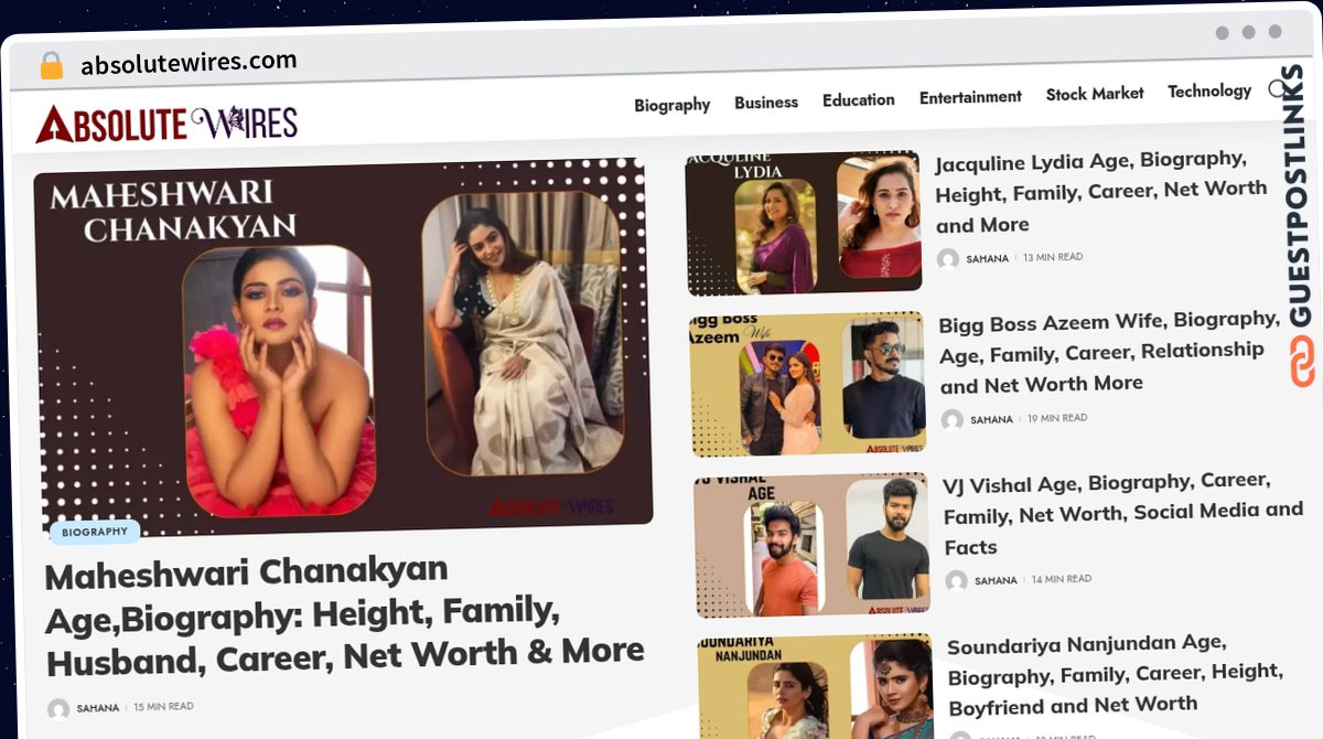 Publish Guest Post on absolutewires.com
