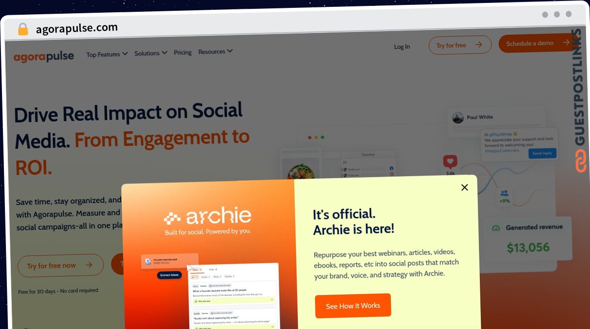 Publish Guest Post on agorapulse.com