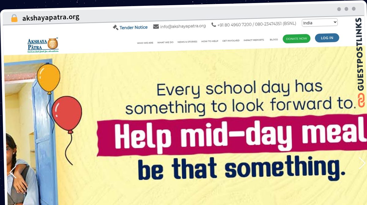 Publish Guest Post on akshayapatra.org