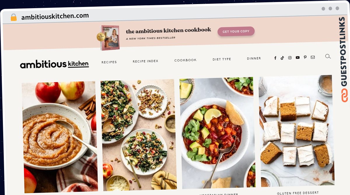 Publish Guest Post on ambitiouskitchen.com
