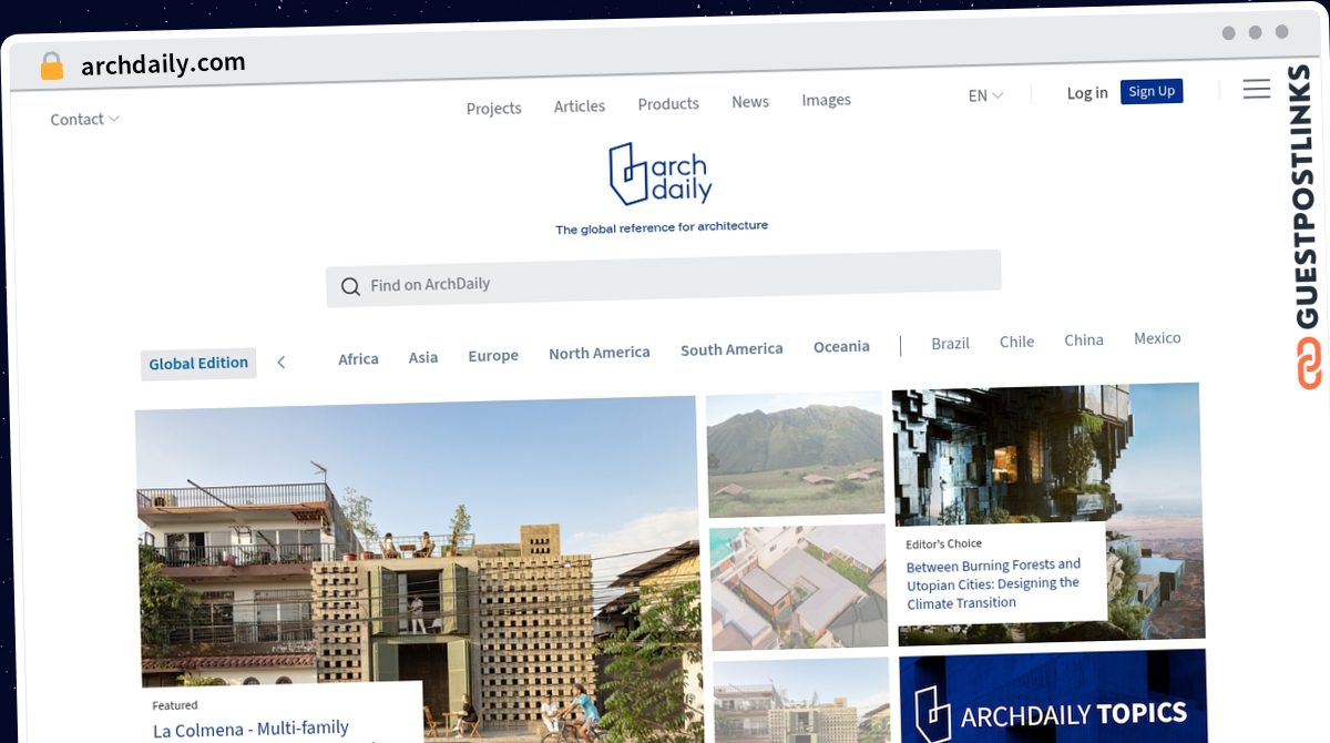 Publish Guest Post on archdaily.com