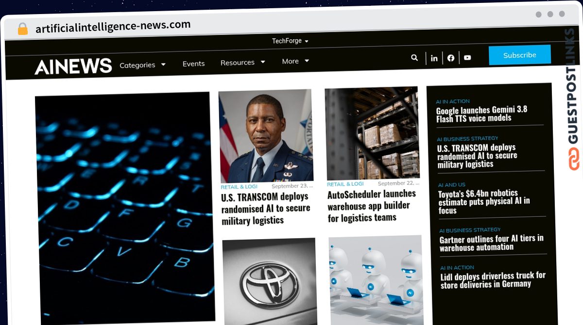 Publish Guest Post on artificialintelligence-news.com