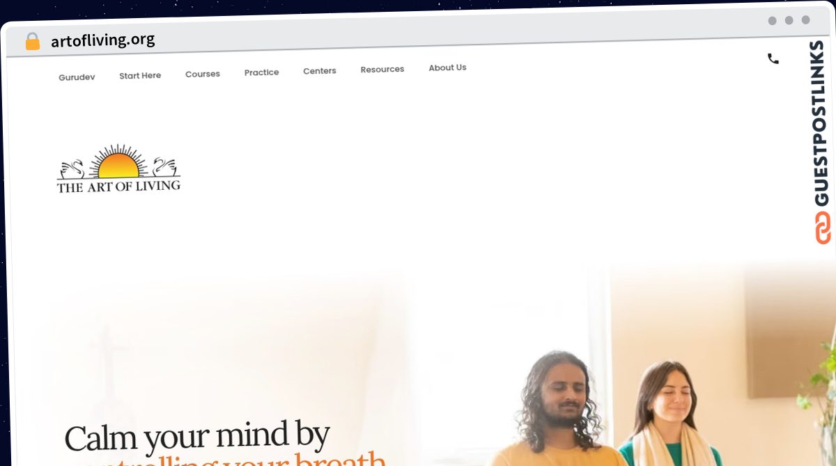 Publish Guest Post on artofliving.org