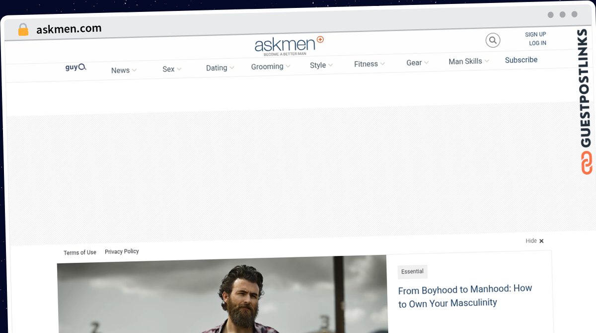 Publish Guest Post on askmen.com