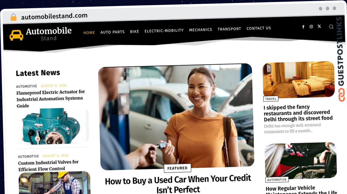 Publish Guest Post on automobilestand.com