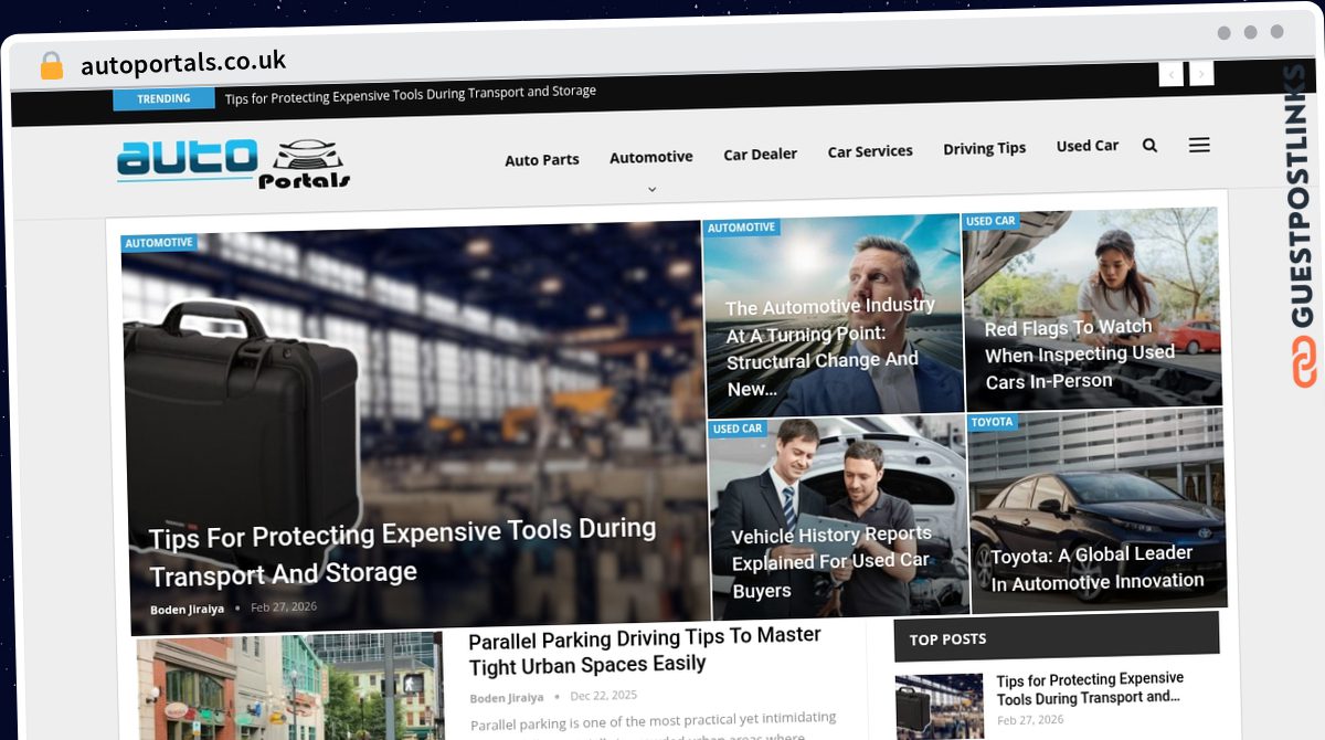 Publish Guest Post on autoportals.co.uk