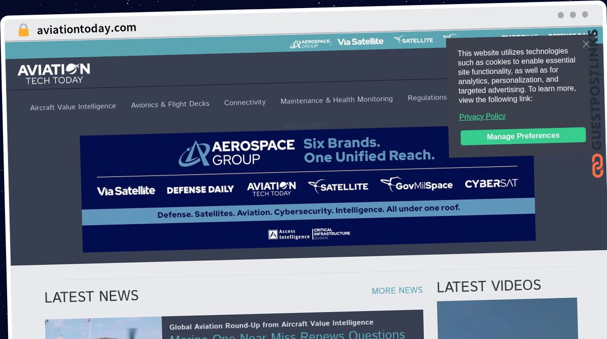 Publish Guest Post on aviationtoday.com