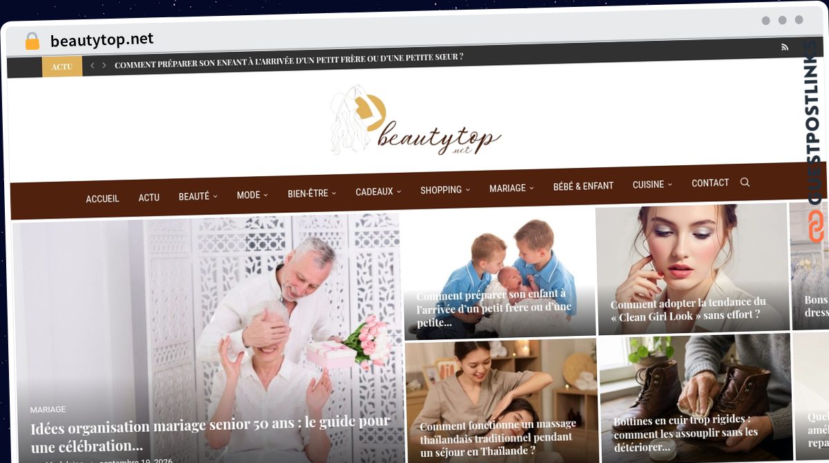 Publish Guest Post on beautytop.net